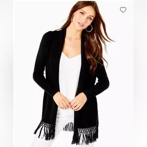 Lilly Pulitzer Long Navy Blue Cardigan /Sweater - XS